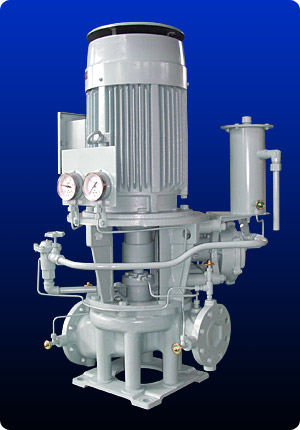Type CSB with Vacuum pump (Vertical, Single suction, Centrifugal pump)